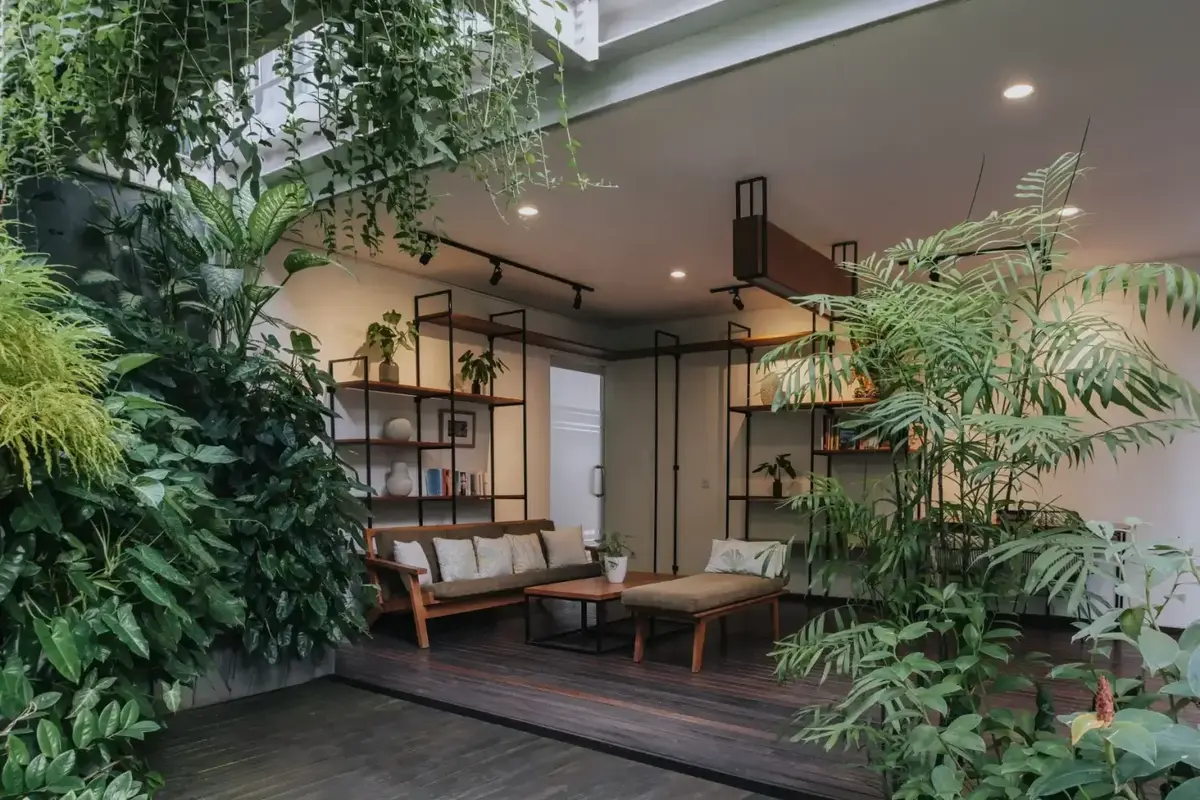 Quiet Reading Library & Lounge Area at Rimbun Canggu
