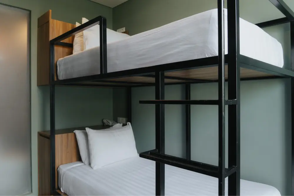 Modern Wooden Bunk Bed Frame in Superior Bunk Bed Room